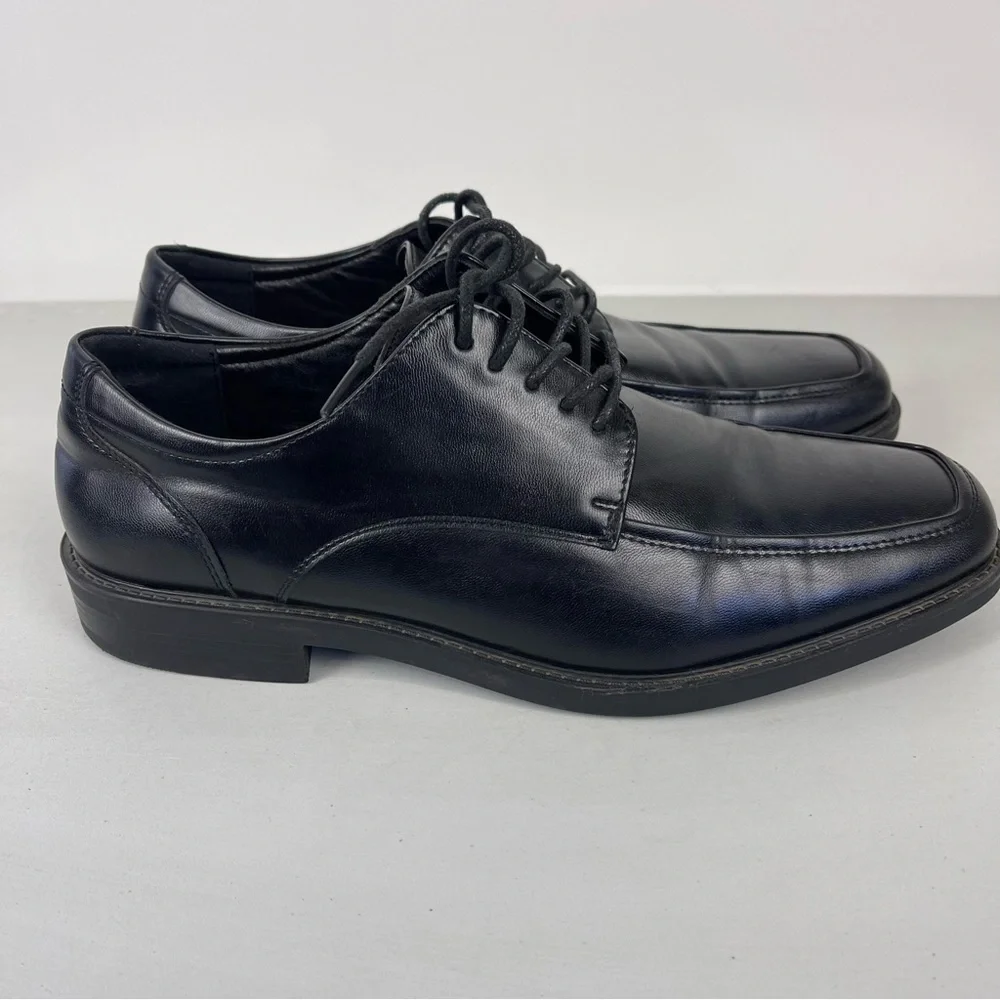 Apt 9 Men's Kirk Dress Shoes Black Ortholite Square Toe Comfort Shoes Size 8.5M